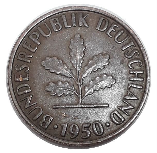 2 pfennig 1950#