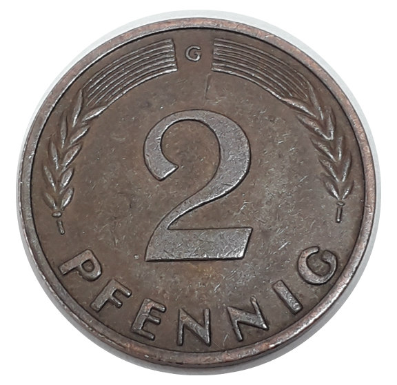 2 pfennig 1950