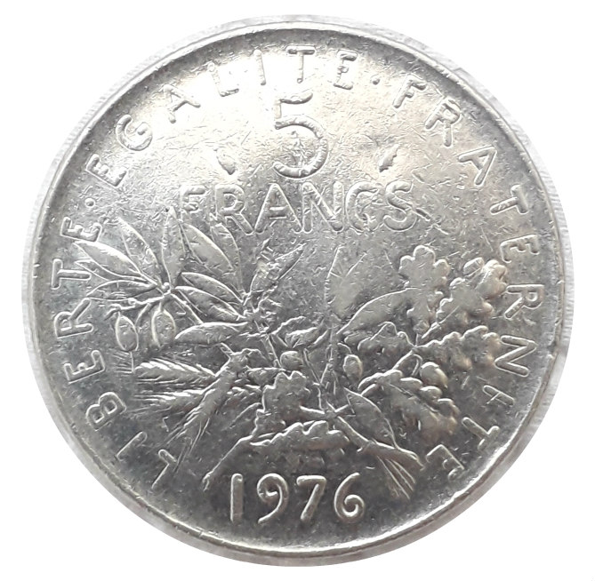 5 francs 1976#