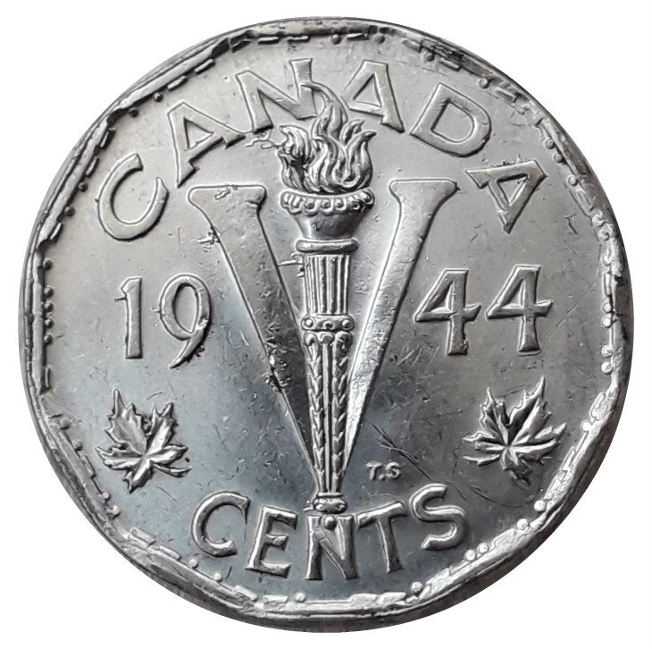 canada 5 cent 1944#
